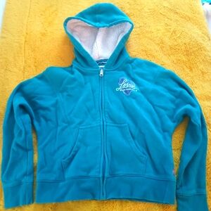 Gently used throw on Levi hoodie